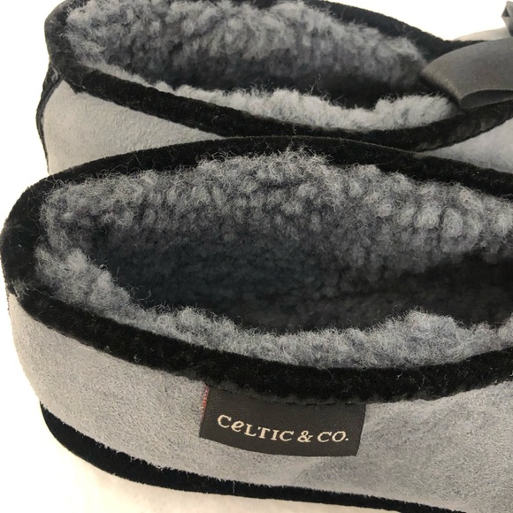 Celtic & Co Gray Shearling Ballerina Slipper Women’s Size 7 - Picture 3 of 8